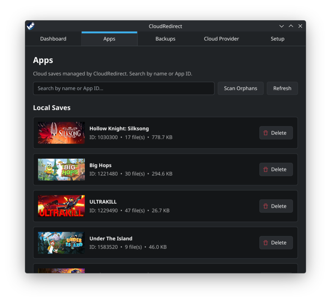 Apps Screen
